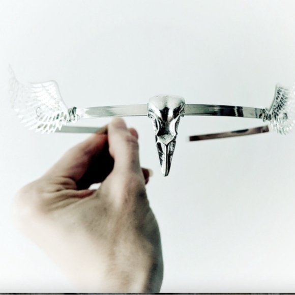 Valkyrie headpiece - Viking masquerade costume cosplay headband - silver or gold - Picture 6 of 6